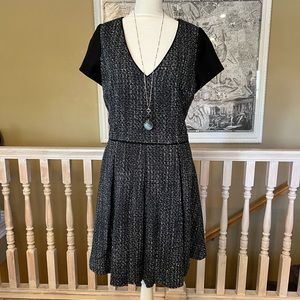 Banana Republic Black and Blue Dress - Size 10 Tall